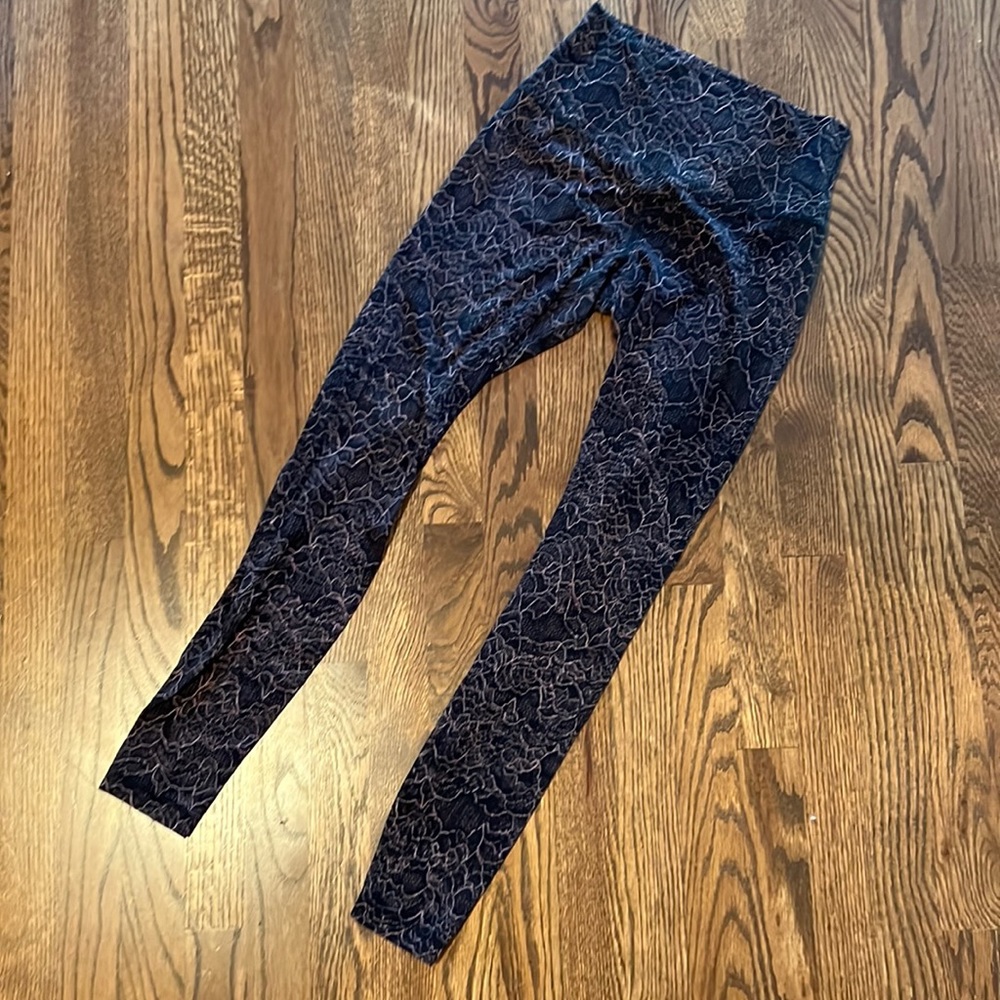 Lululemon Align legging in a lacy baby pink design